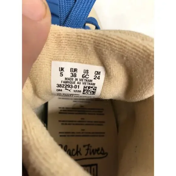 Puma Make History Now Clyde Mid x Black Fives Jr Sneaker Creme Brulee Size 6C - Picture 6 of 6